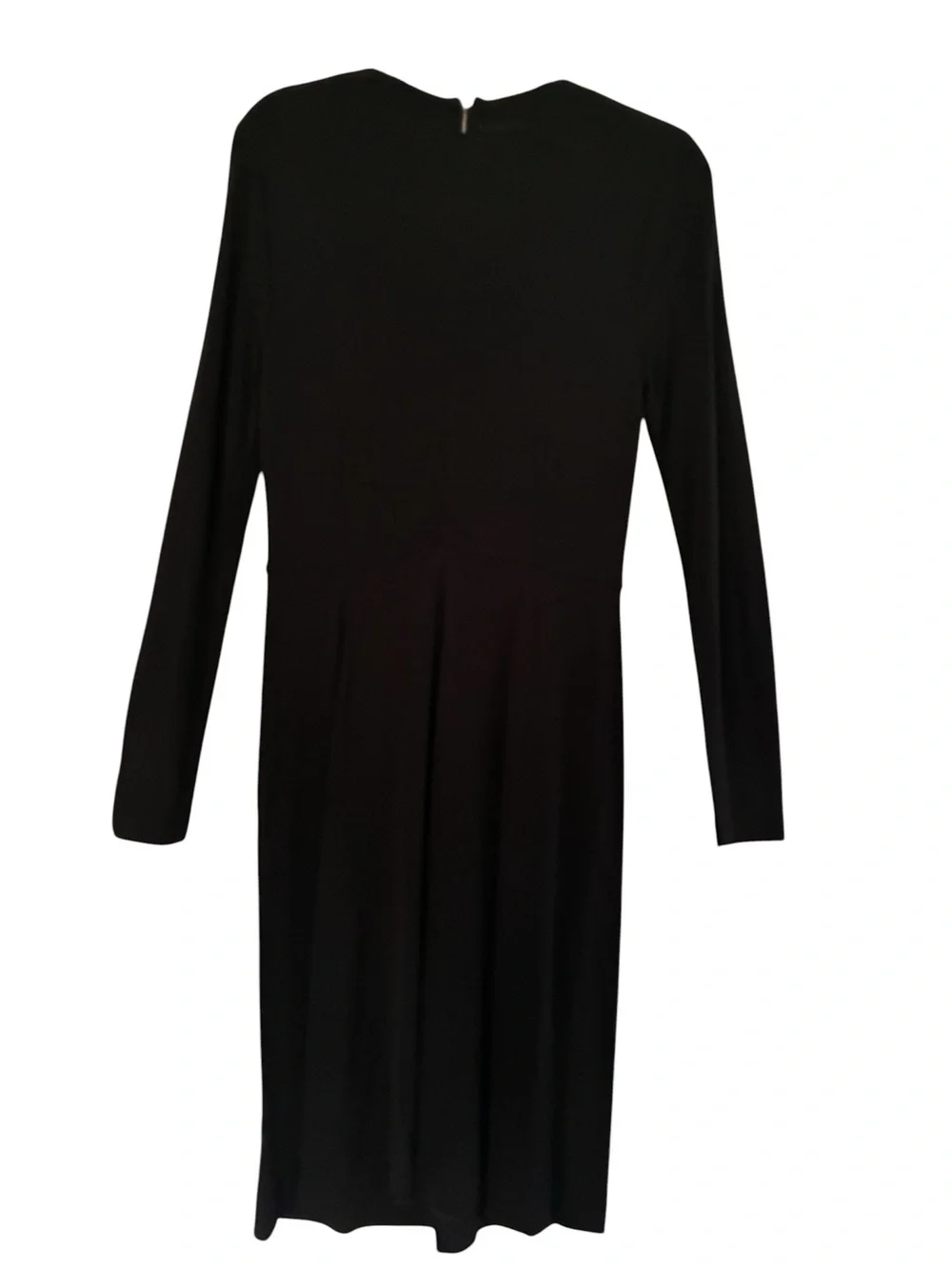 Tory Burch Deena Midi Dress Black Jewel accents Long Sleeve Stretchy Size S NWT